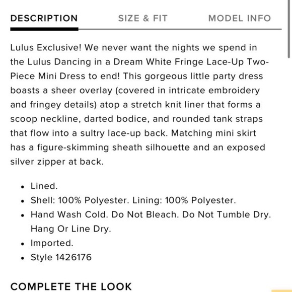 Lulus Two Piece Dress - Picture 4 of 4